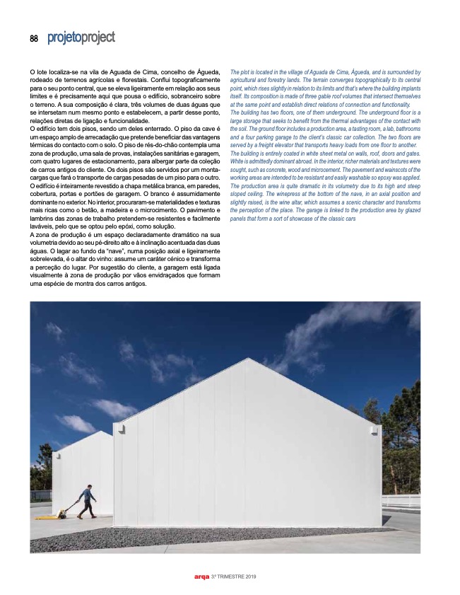 Revista Arqa 135 Arquitecto Joao Albano Adega 3 3 do fotografo Ivo Tavares Studio