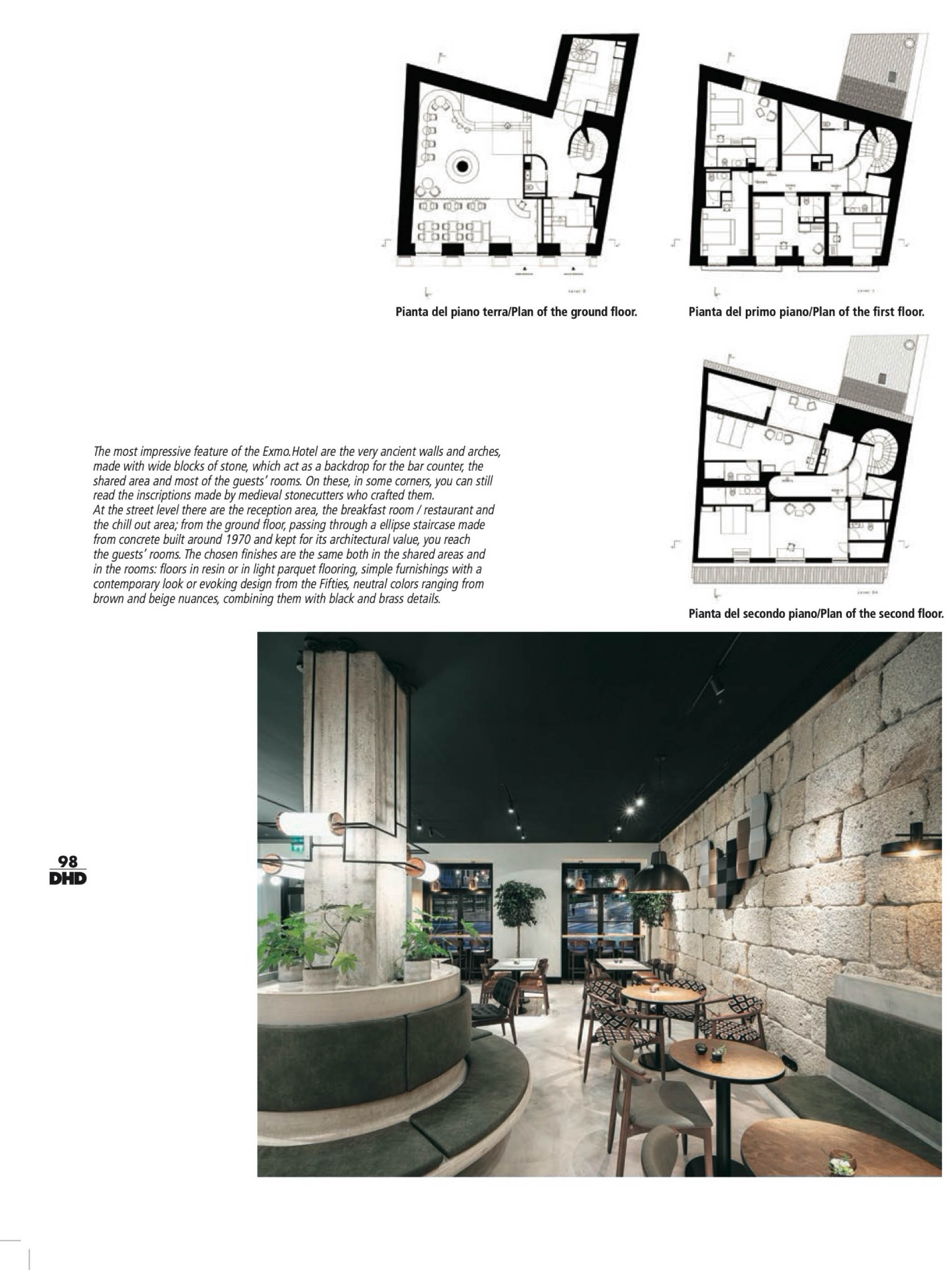 Exmo Hotel no Porto do atelier Floret Arquitectura publicado na revista Hotel Design Diffusion com fotografia de arquitetura Ivo Tavares Studio