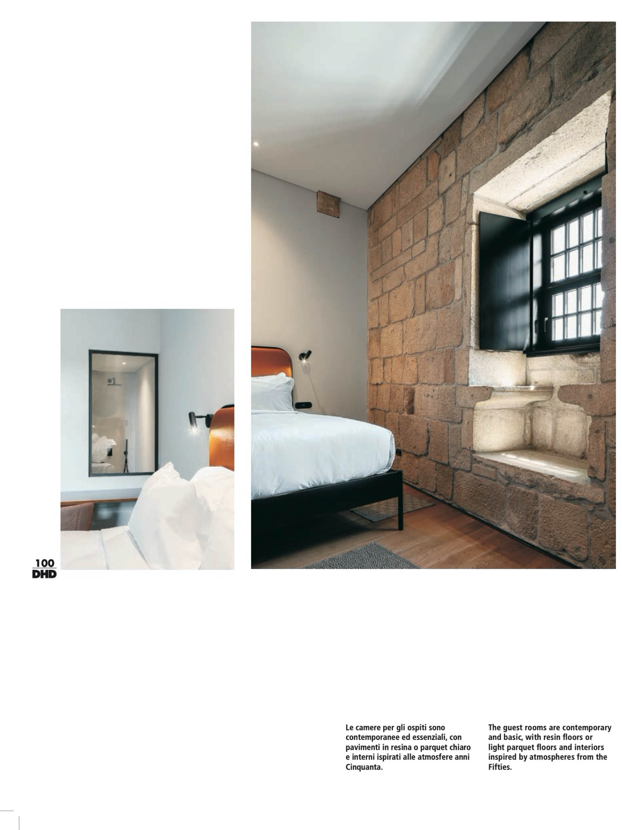 Exmo Hotel no Porto do atelier Floret Arquitectura publicado na revista Hotel Design Diffusion com fotografia de arquitetura Ivo Tavares Studio