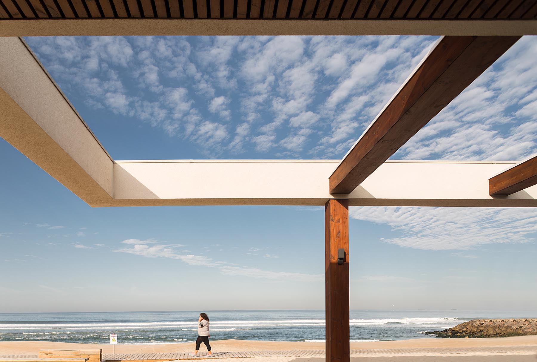 Bar De Praia Bonze Na Costa Nova Em Ílhavo Do Atelier De Arquit