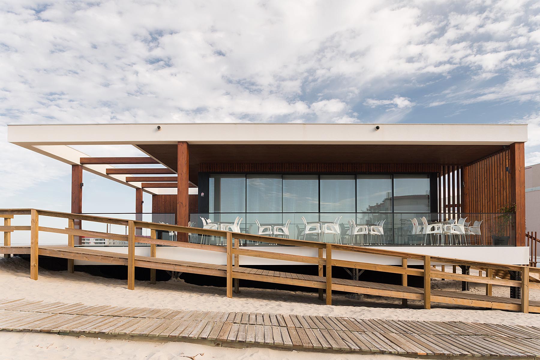 Bar De Praia Bonze Na Costa Nova Em Ílhavo Do Atelier De Arquit