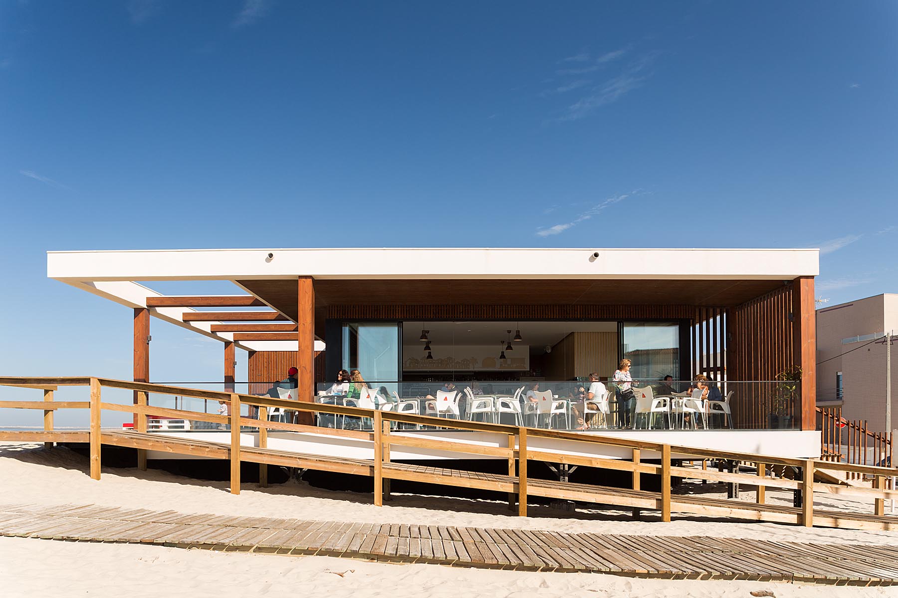 Bar De Praia Bonze Na Costa Nova Em Ílhavo Do Atelier De Arquit