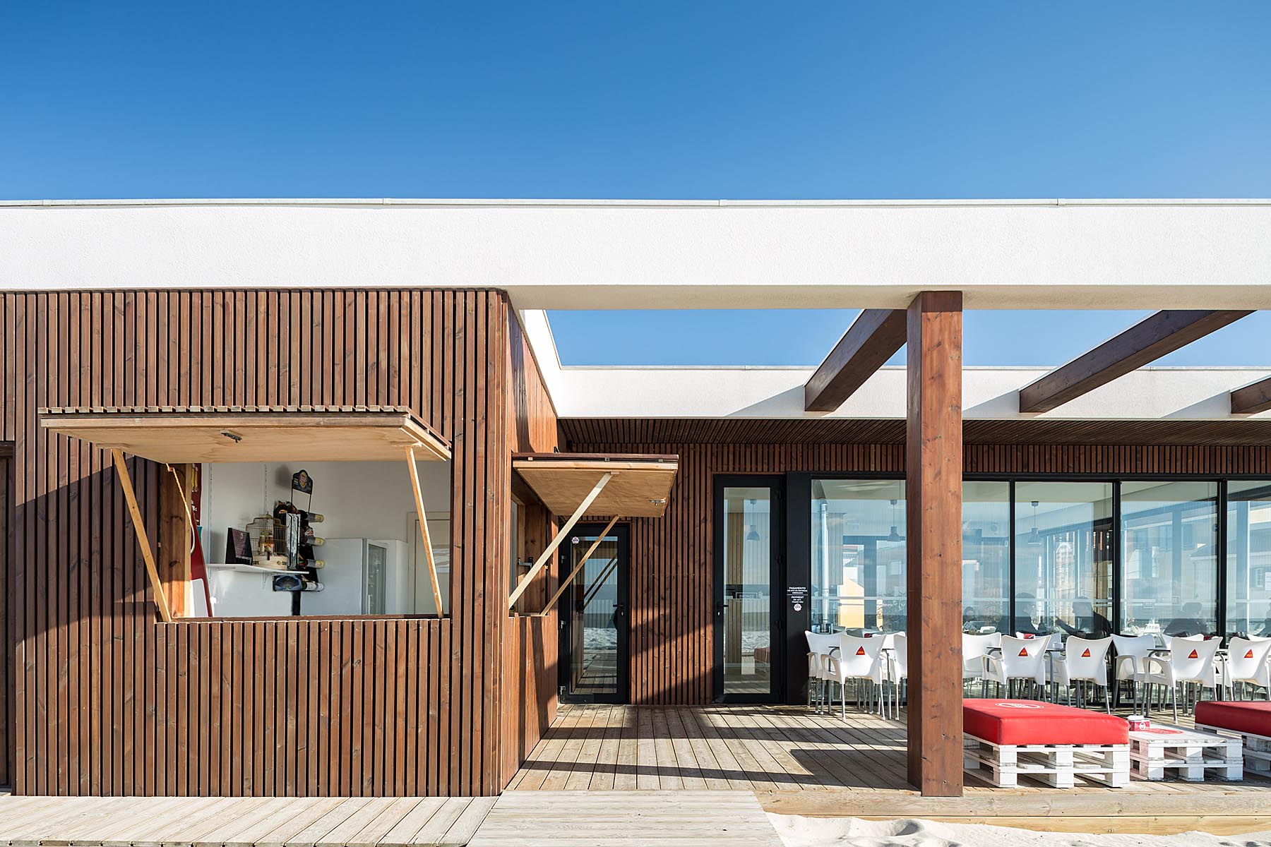 Bar De Praia Bonze Na Costa Nova Em Ílhavo Do Atelier De Arquit