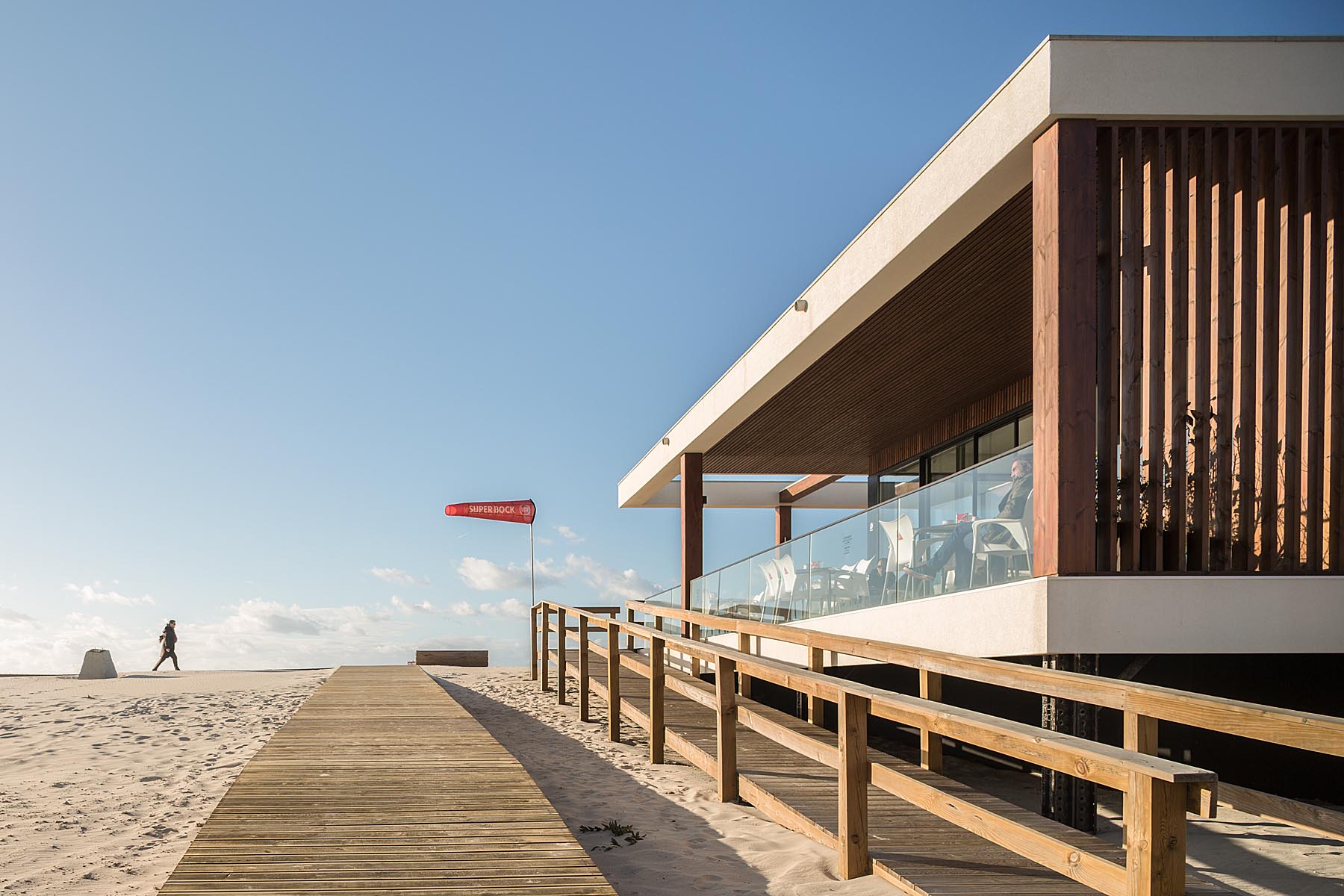 Bar De Praia Bonze Na Costa Nova Em Ílhavo Do Atelier De Arquit