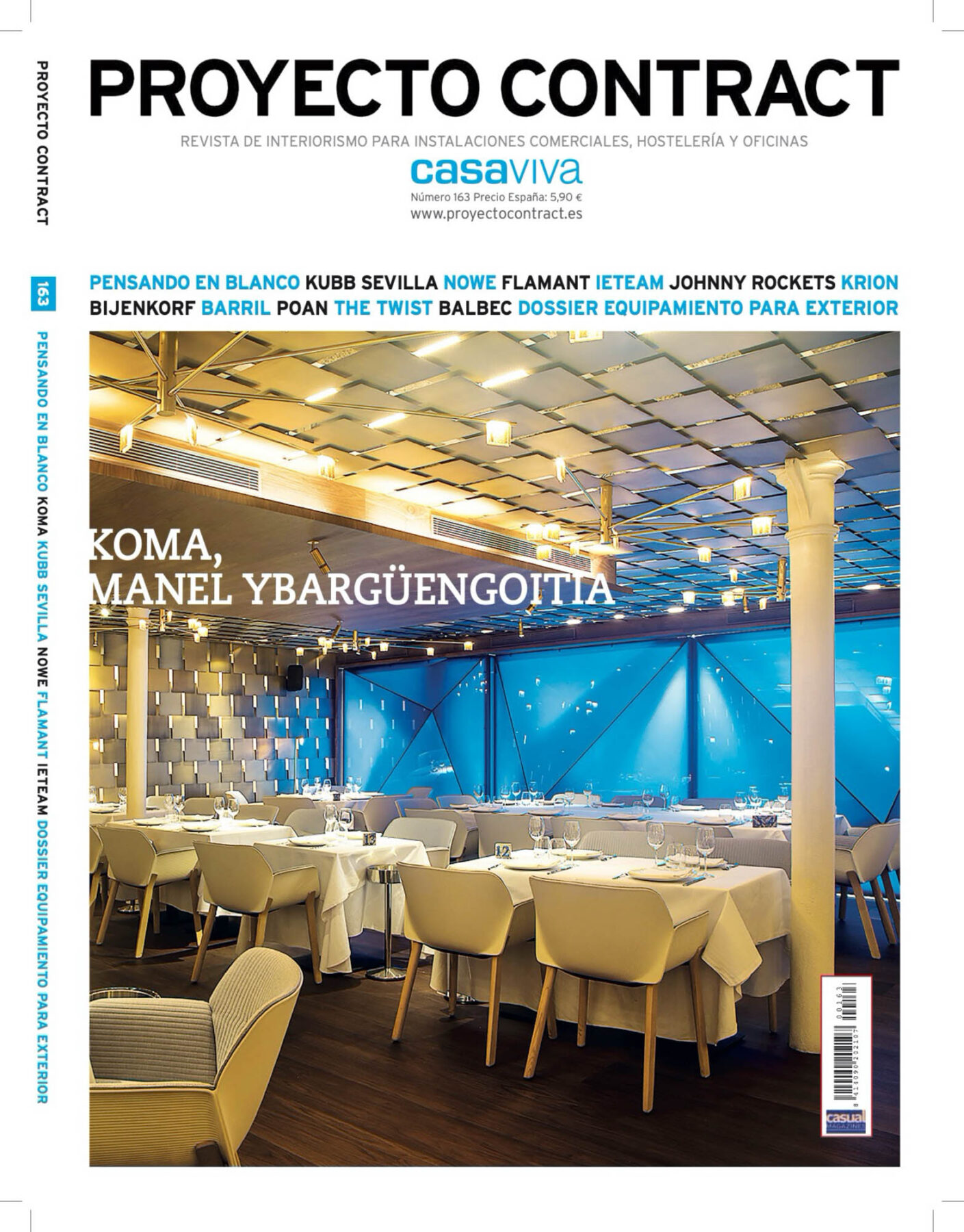 Restaurante Barril do Paulo Merlini Arquitecto na revista Proyecto Contract com fotografia de arquitectura Ivo Tavares Studio