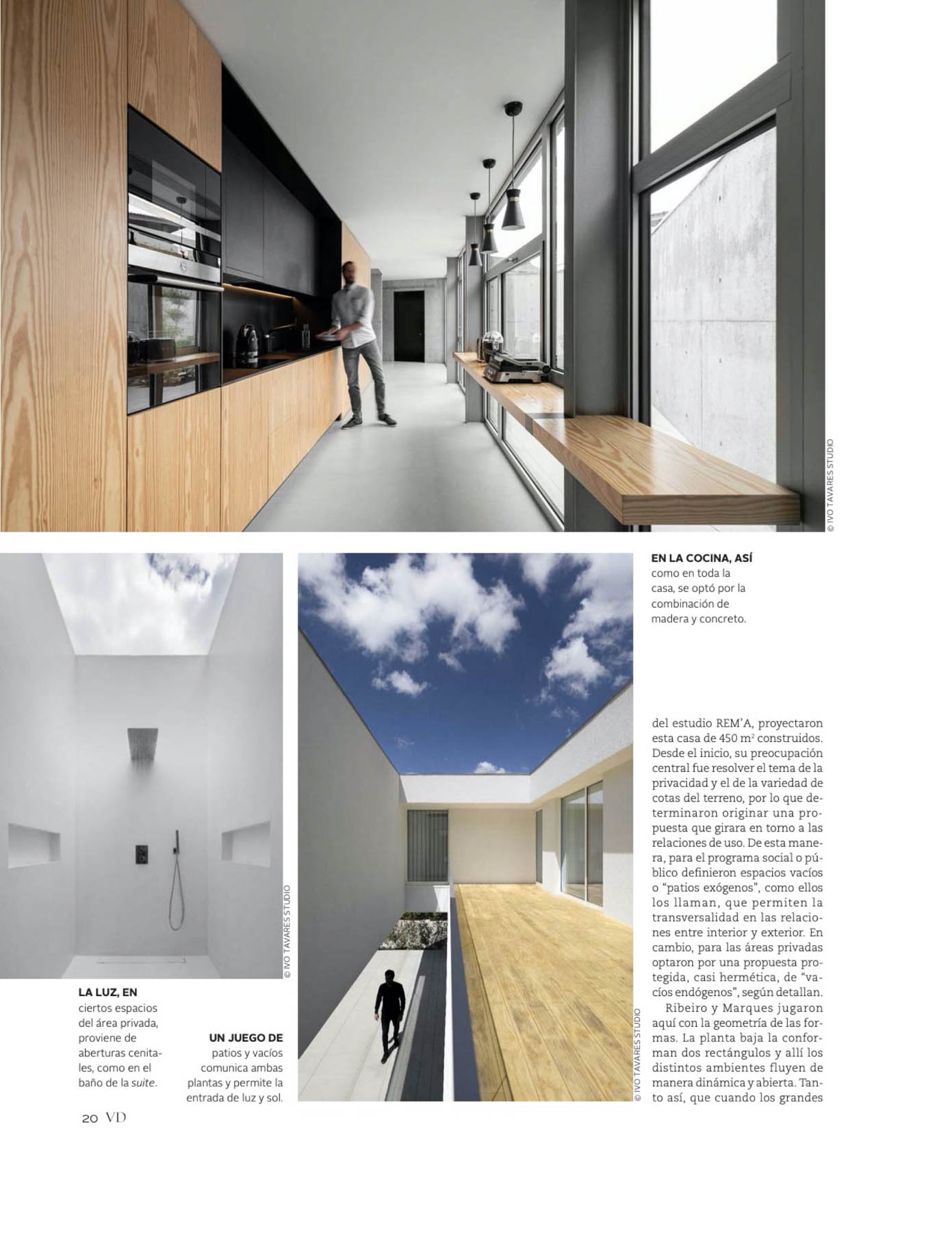 Rem'a Arquitectos com a Casa A de Guimarães na revista VD El Me