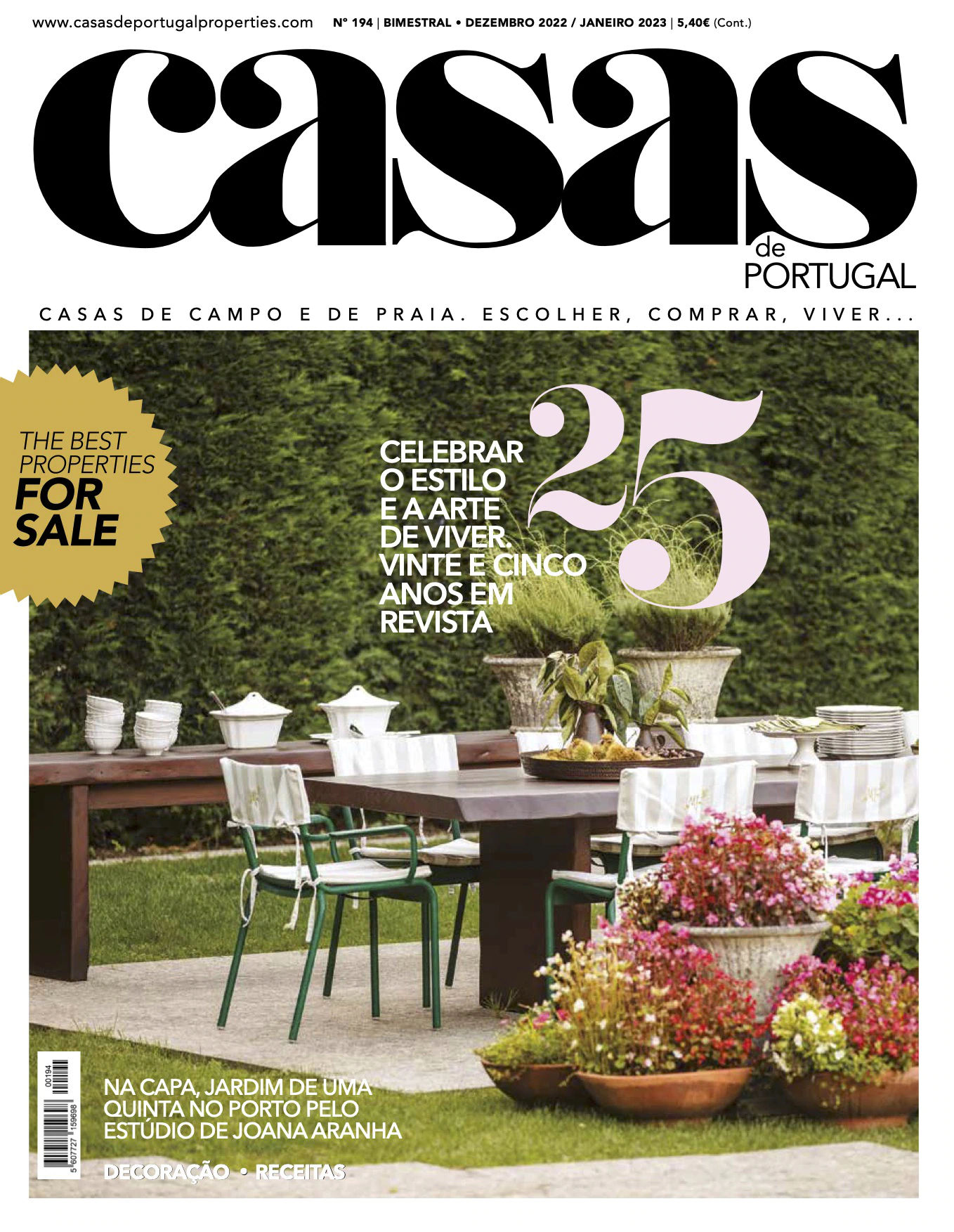 Capa Casas de Portugal 194 Casa Namora Filipe Pina e David Bilo Arquitectos