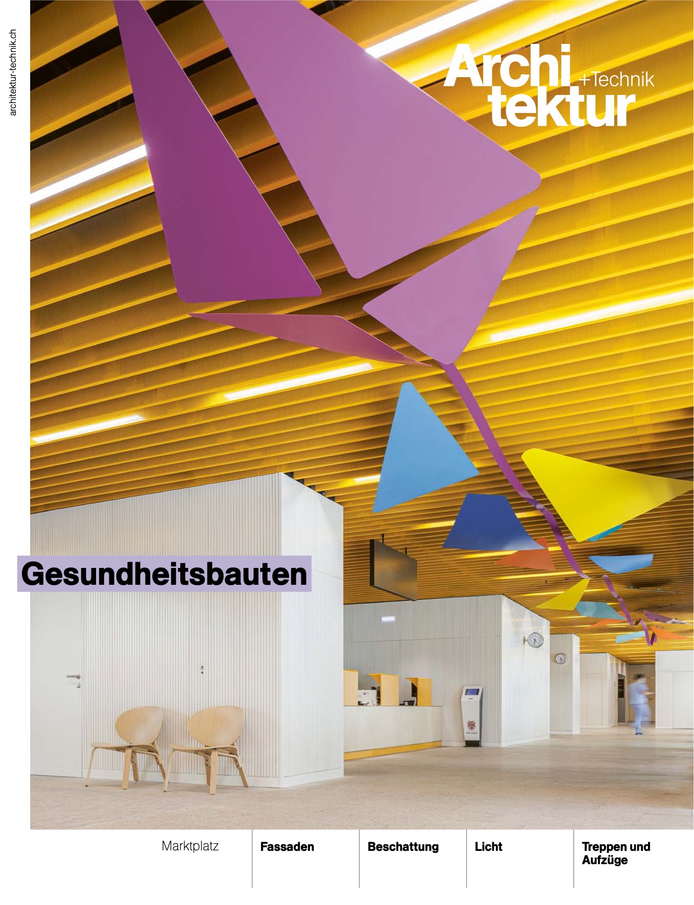 Capa architektur+technik 03/2023 ALA PEDI&Aacute;TRICA DO HOSPITAL DE S&Atilde;O JO&Atilde;O DO PORTO