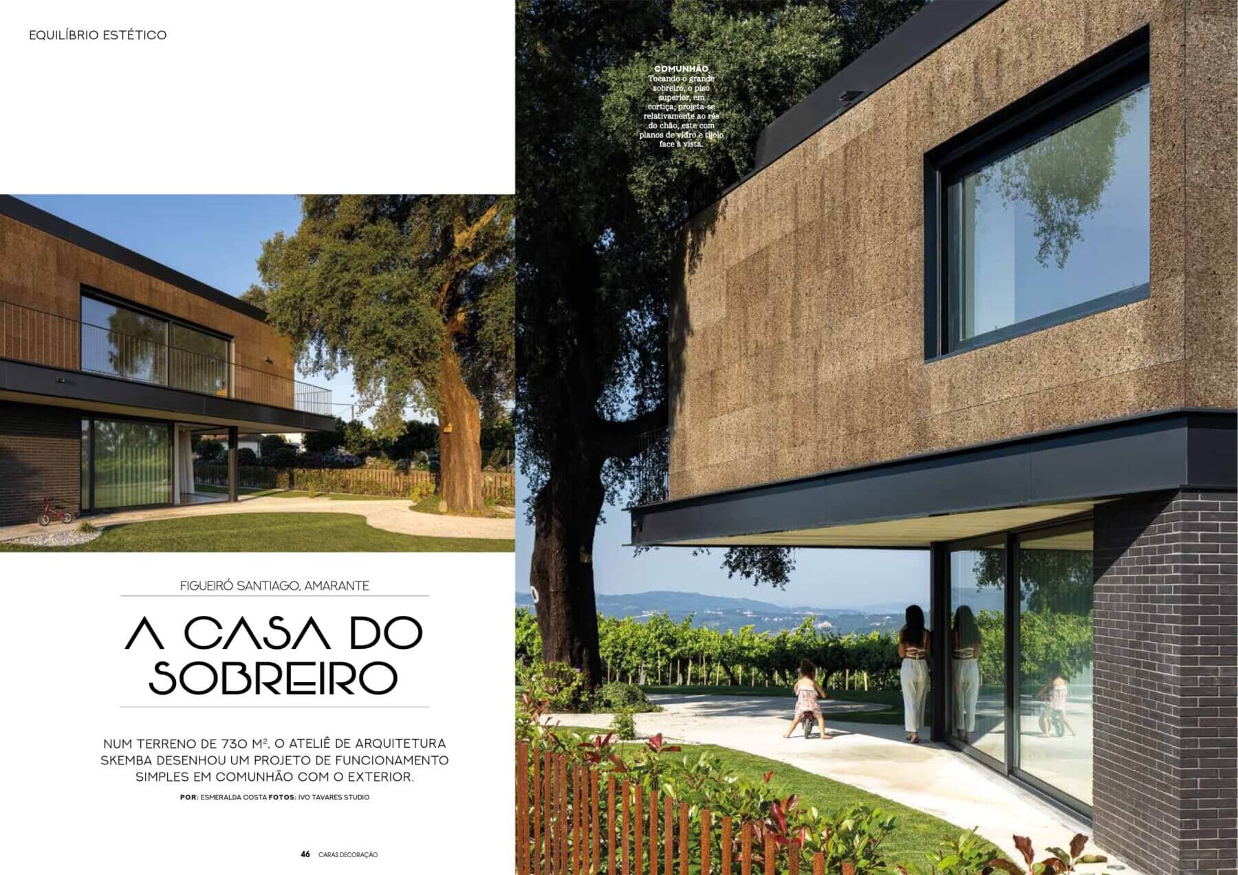 Casa do sobreiro na revista Caras Decoração | Skemba | Ivo Tavares Studio