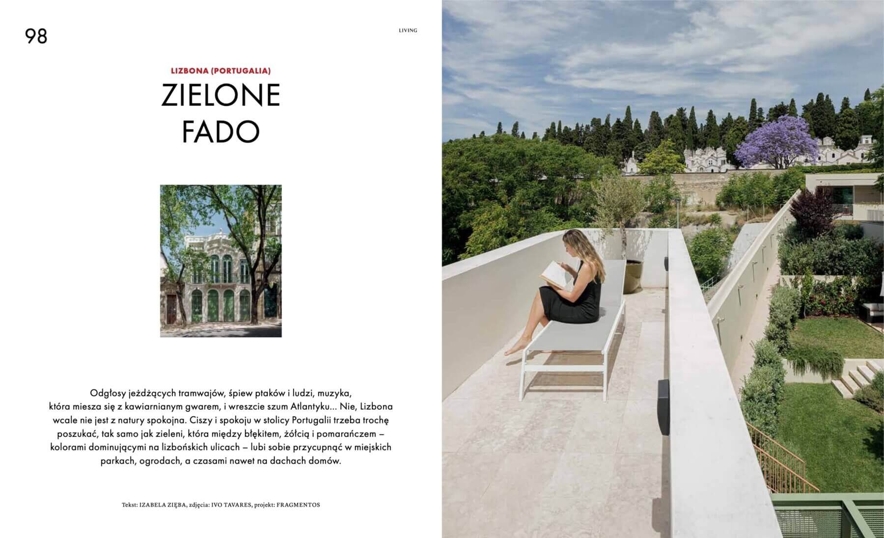 Zielone Fado | and living magazine possidonio da silva 37 fragmentos, fotografia ivo tavares