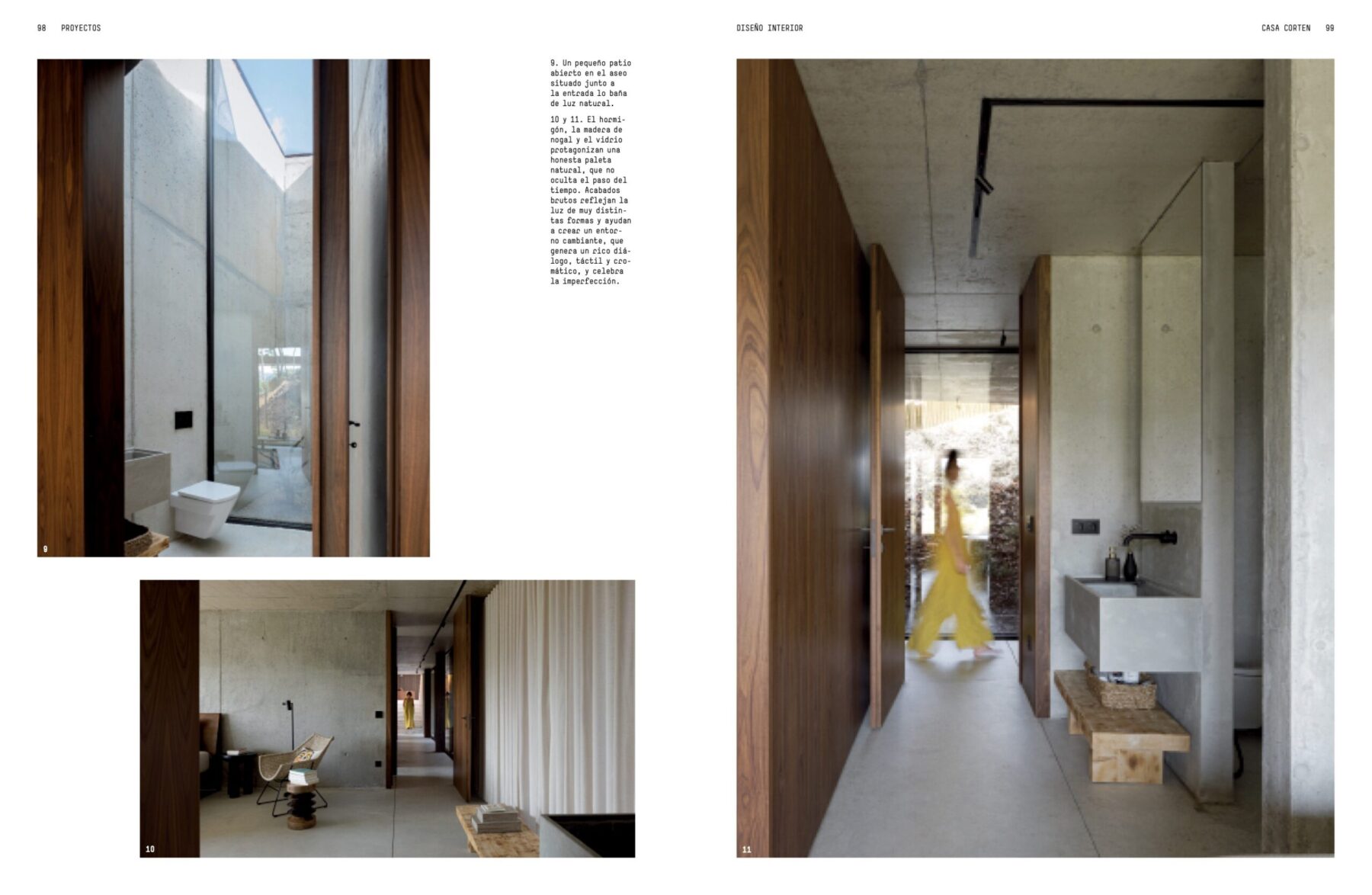 Diseno Interior 390 casa corten do atelier de arquitetura HPA arquitetura e investimentos com fotografias de Ivo Tavares 